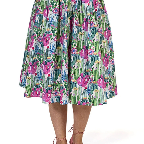 Retrolicious Doris Skirt in Cactus - Picture 2 of 4